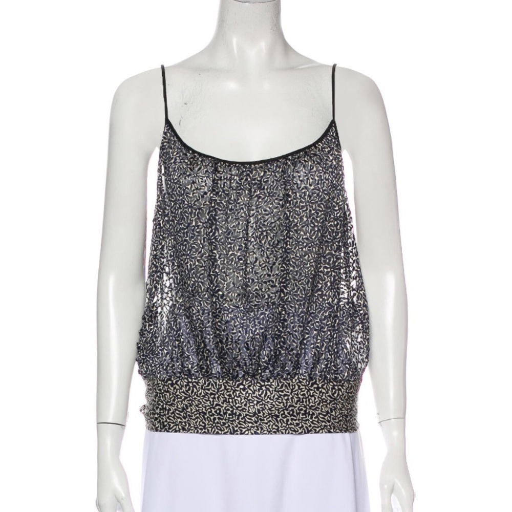 Balenciaga Size 38 Abstract Print String Tank Top - image 2